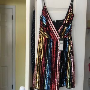 NWT BCBGMaxazria sequence dress.